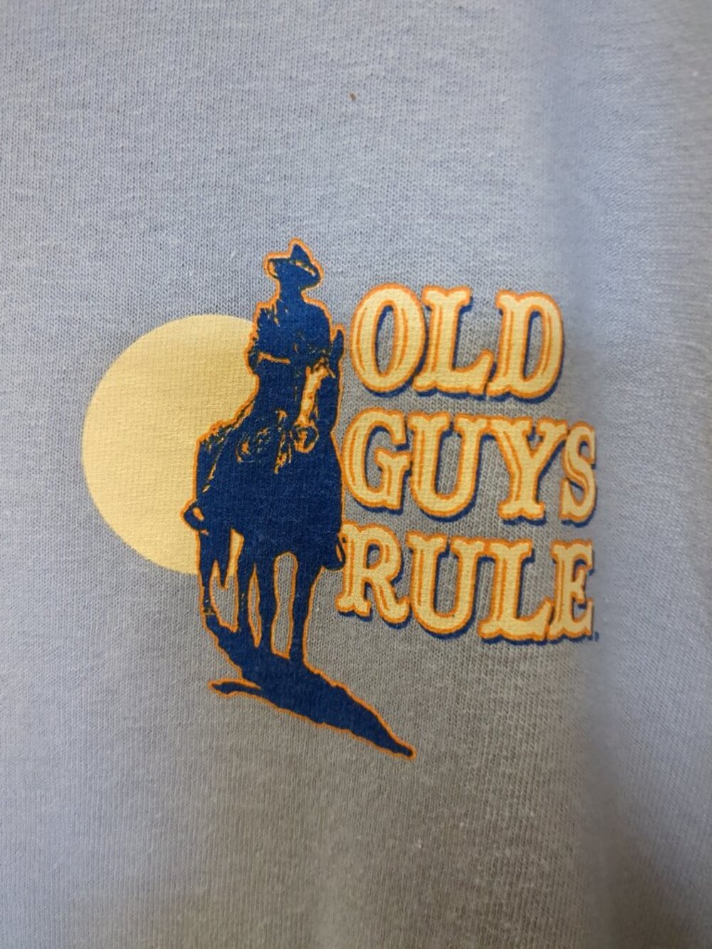 Vintage Old Guys Rule John Wayne Short Sleeve Tee Shirt - Picture 1 of 9